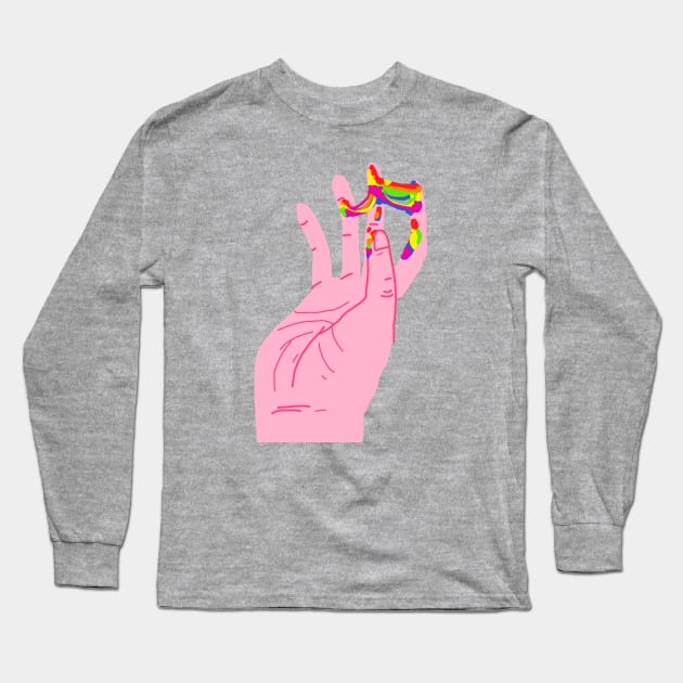 Queer liquid Long Sleeve T-Shirt by ezrawsmith